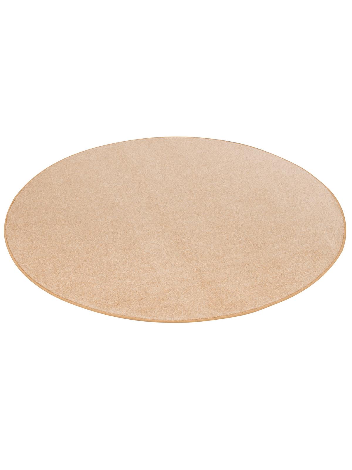 TREND VELOURS TEPPICH JOY RUND - Beige, Textil (100/100cm) - Snapstyle
