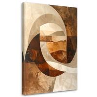 LEINWANDBILD Abstraktion 20x30cm - Beige, Textil (20/30cm) - Feeby