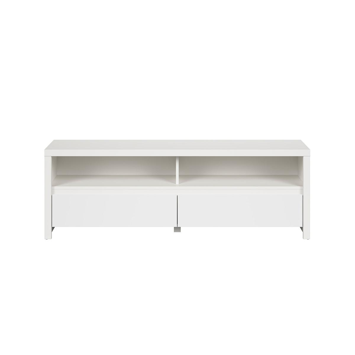 TV-MÖBEL Soren Weiß matt - Weiß, Holzwerkstoff (143.5/48.5/40.5cm) - Petits-meubles