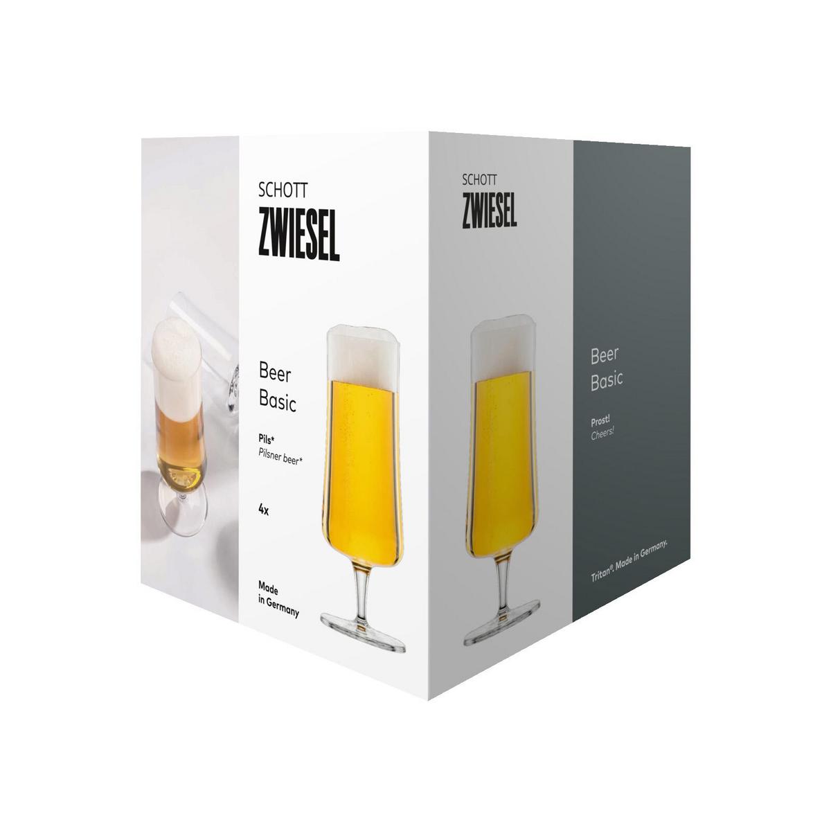 PILSGLÄSER Beer Basic transparent 0,3 Liter 4er Set - Transparent, Glas (0.3L) - Schott Zwiesel