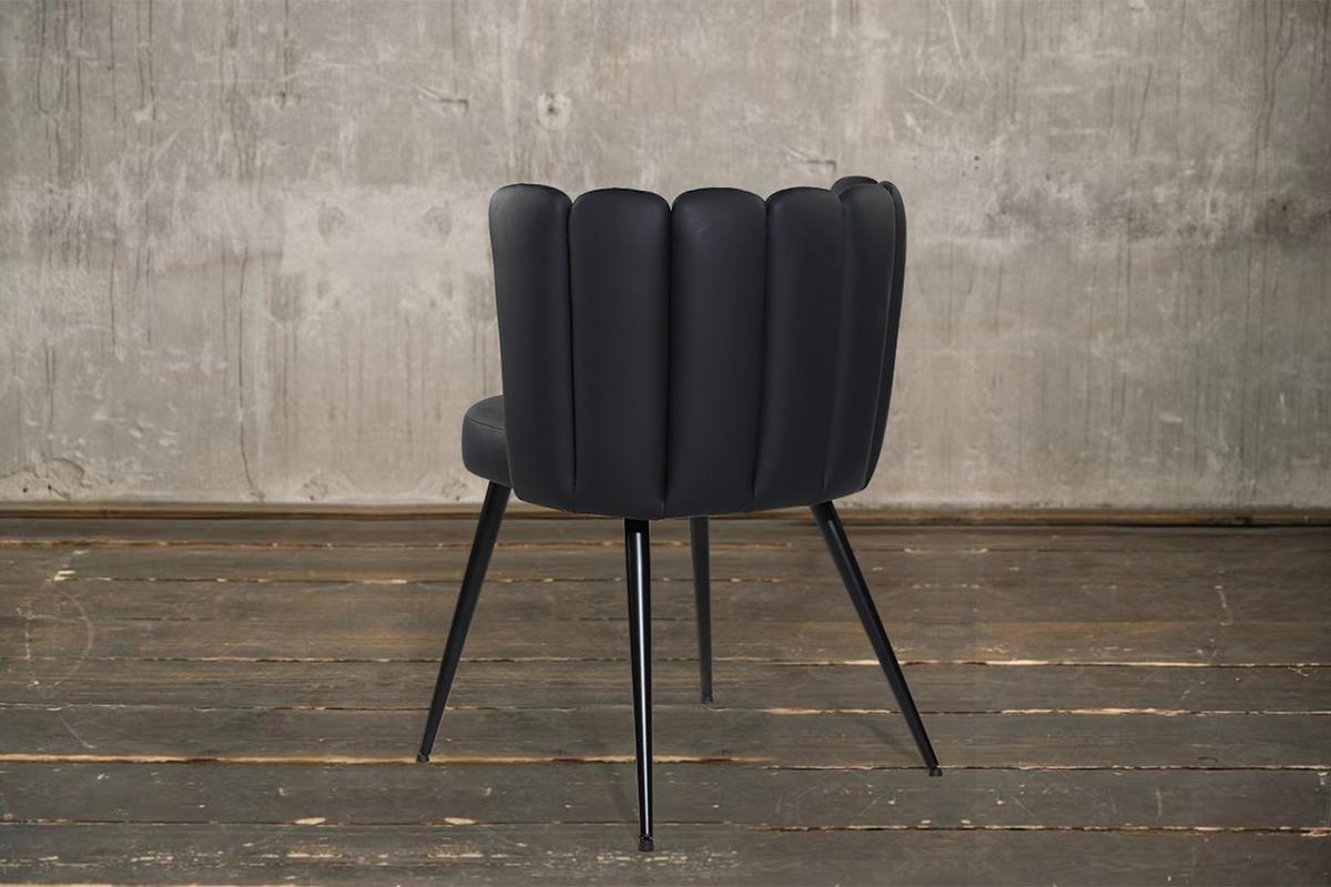 ESSZIMMERSTUHL JADA Schwarz Kunstleder (1er-Set) - Schwarz, Kunststoff/Textil (59/79/55cm) - KAWOLA