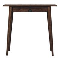 SCHREIBTISCH Klassisches Grau-Finish, 1 Schublade, Dunkelbraun - Dunkelbraun/Braun, Holz (80/35/77cm) - Artisan Furniture