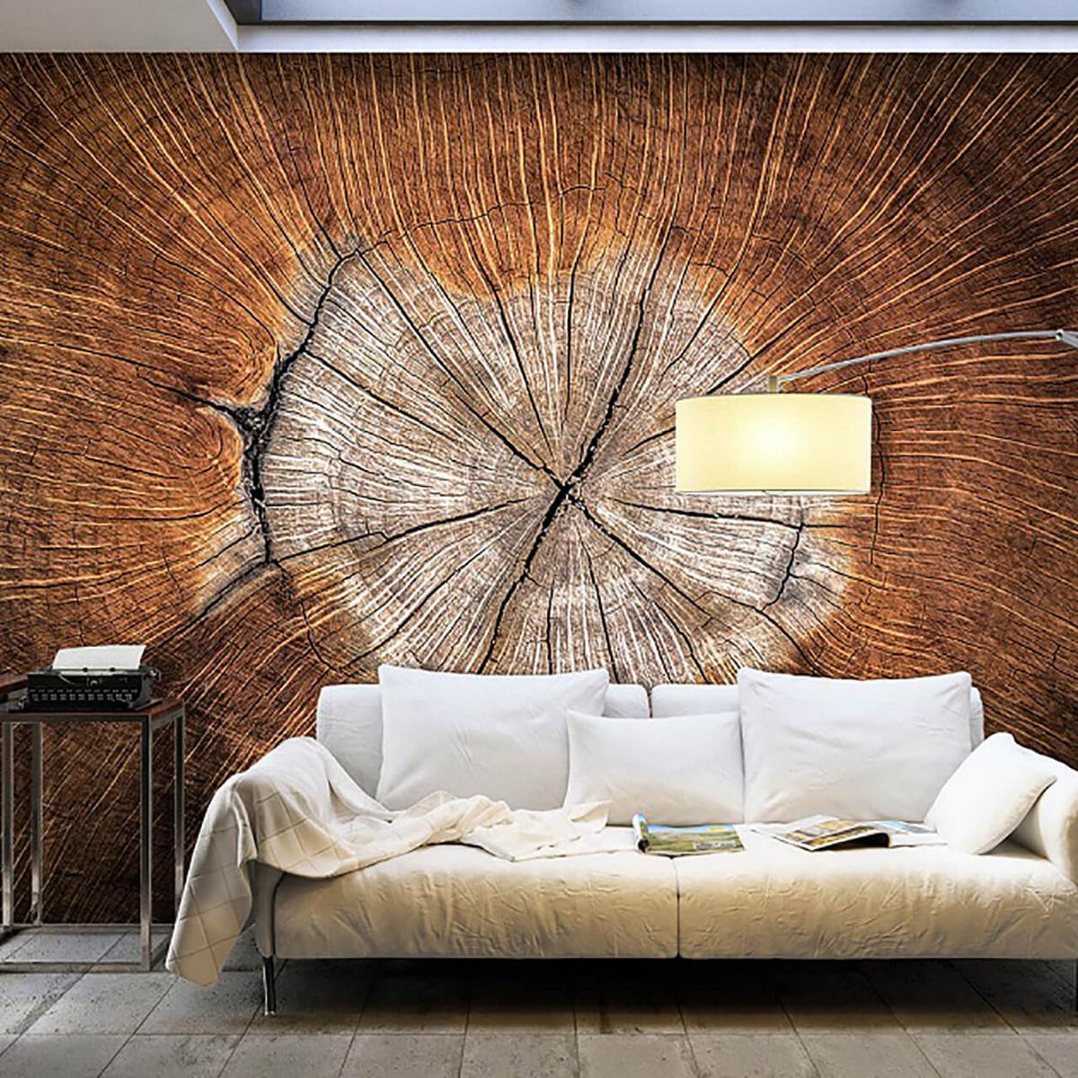 VLIESTAPETE 400/280 cm - Taupe/Kupferfarben, Textil (400/1cm) - KUNSTLOFT