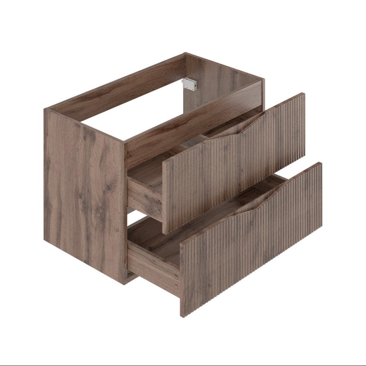 WASCHTISCHUNTERSCHRANK 80cm Tao Holz - Braun, Holzwerkstoff (80/50/46.5cm) - Petits-meubles
