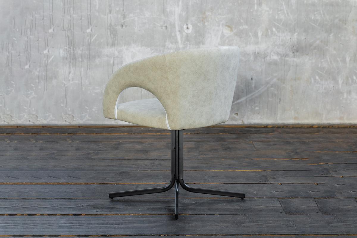DREHSTUHL WICOS Beige Kunstleder Drehbar (180°) - Beige, Leder (50/80/59cm) - KAWOLA