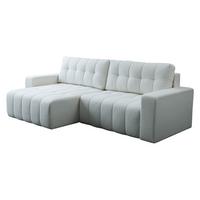 ECKSOFA Masone - Hellgrau/Schwarz, Holz/Kunststoff (245/143cm) - MIRJAN24