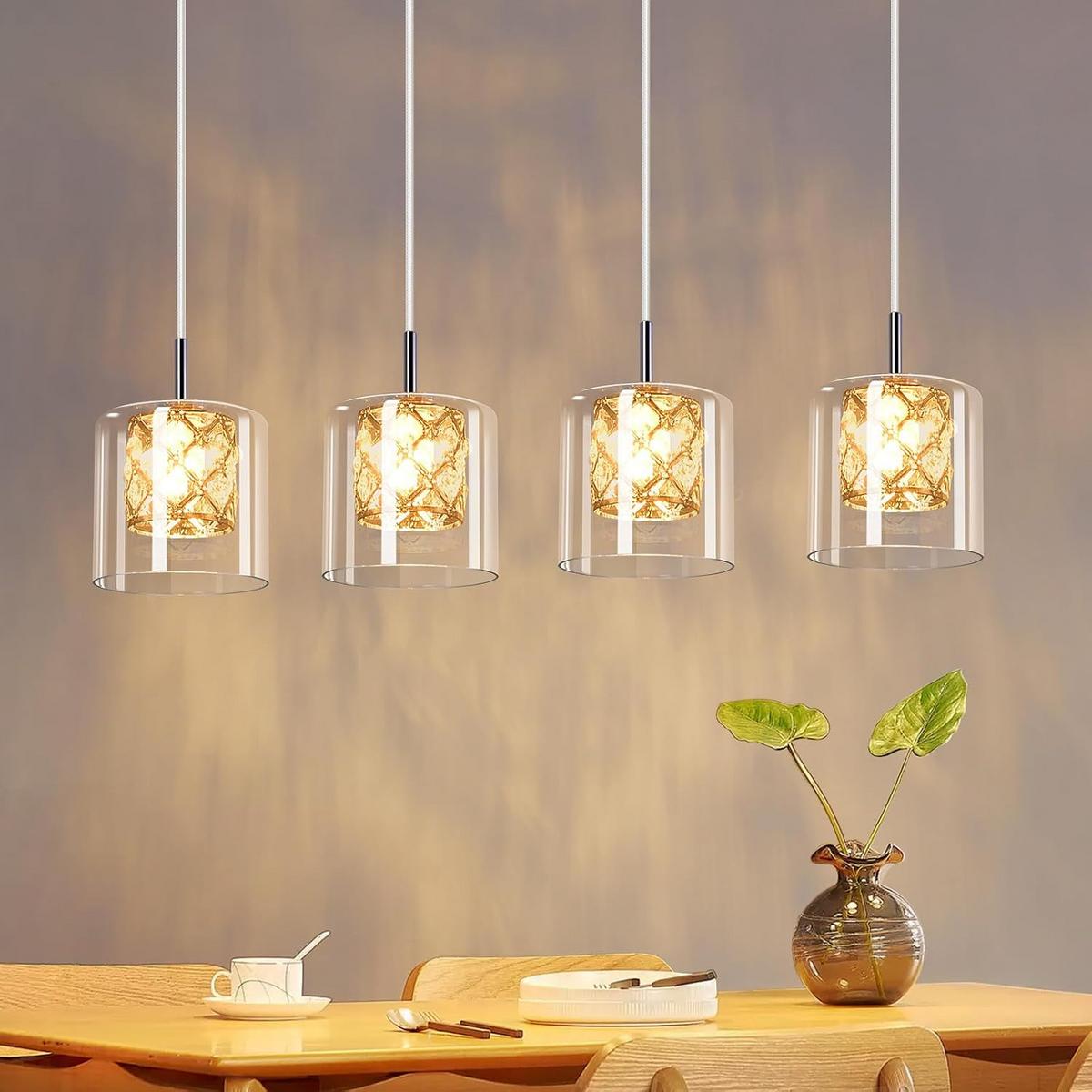 KRONLEUCHTER Helligold 66.0/140.0/66.0 cm - Transparent, Glas (66/140/66cm) - ZMH
