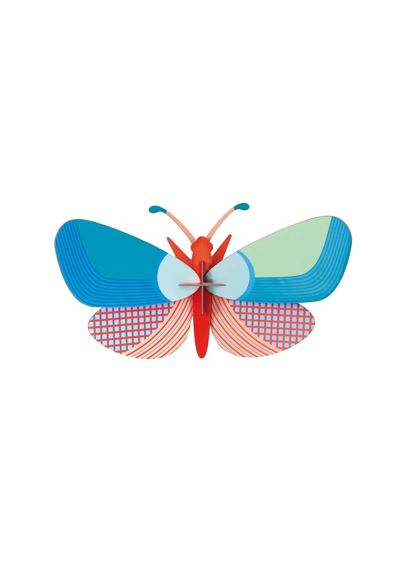 WANDDEKO Geor Schmetterling 9.5/16 cm - Multicolor, Wellpappe (9.5/16/28cm) - Studio Roof