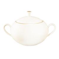 TERRINE MIT DECKEL Savona Goldlinie creme 3,30 l - Creme, Keramik (30.1/21.8/20.1cm) - Seltmann Weiden