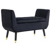 SITZBANK Polyester Schaumstoff Schwarz - Schwarz, Kunststoff (42/65/107cm) - HOMCOM
