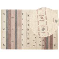 KURZFLOR-GABBEH Karli 230/160 cm - Beige, Textil (160/230cm) - Beliani