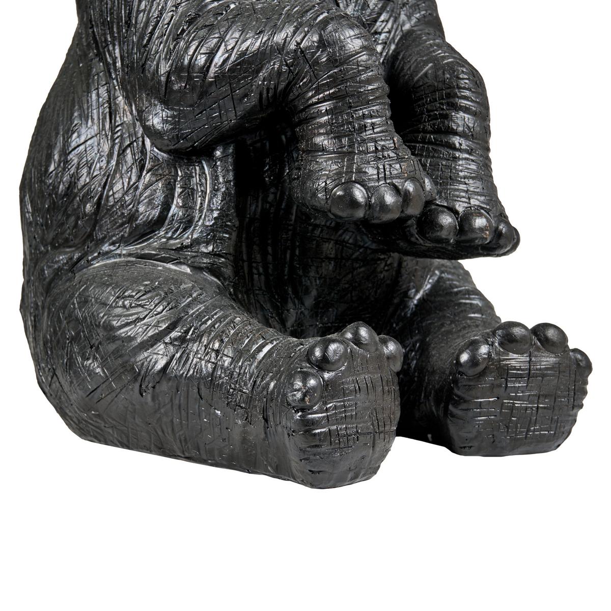 TISCHLAMPE Elefant Schwarz Fortuna - Messingfarben/Schwarz, Kunststoff (24/15/37cm) - Beliani