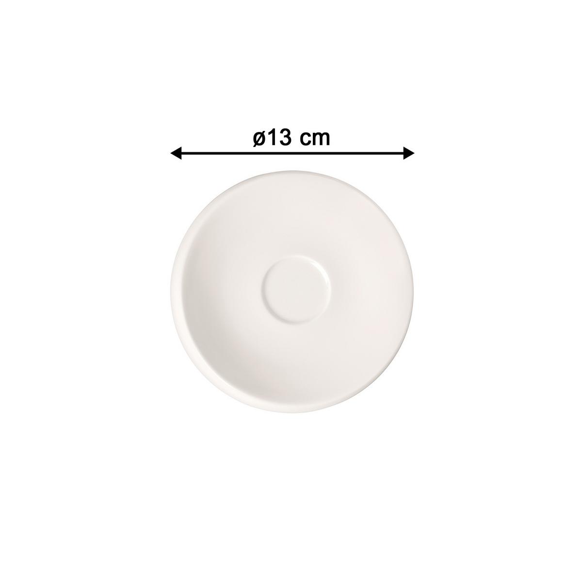 MOKKA- / ESPRESSOUNTERTASSE NewMoon weiß ø 13 cm 6er Set - Weiß, Keramik (13cm) - Villeroy & Boch