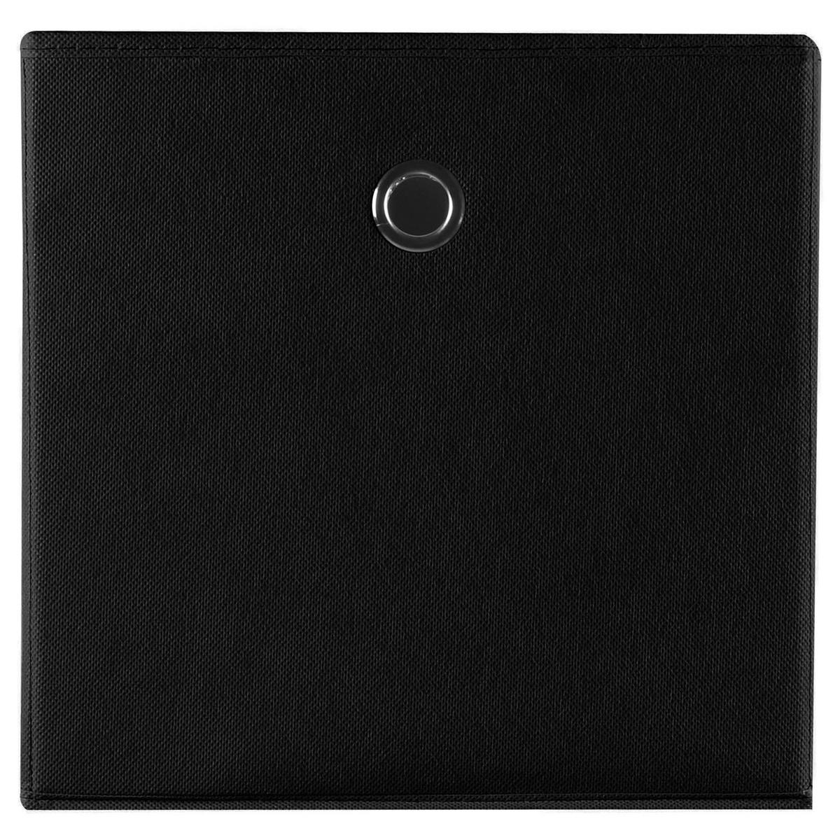 FALTBOX ELA 2er-Set schwarz - Schwarz, Textil (27/27/27cm) - IDIMEX