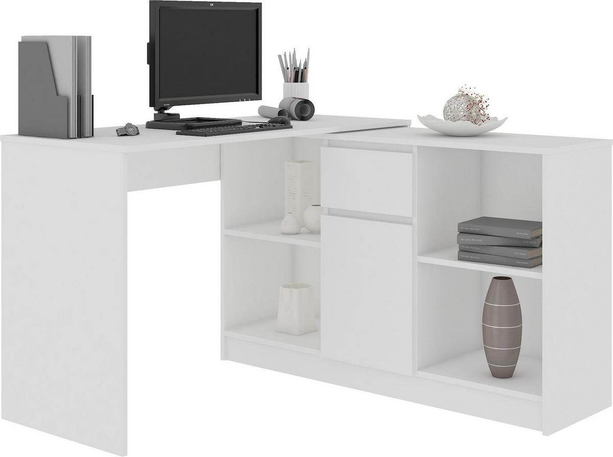 SCHREIBTISCH Weiß 79/120/50 - Weiß, Holzwerkstoff (150/92/79cm) - RAUMHIRSCH FURNITURE