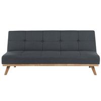 3-SITZER-SCHLAFSOFA dunkelgrau Froya - Grau, Textil (183/80/80cm) - Beliani