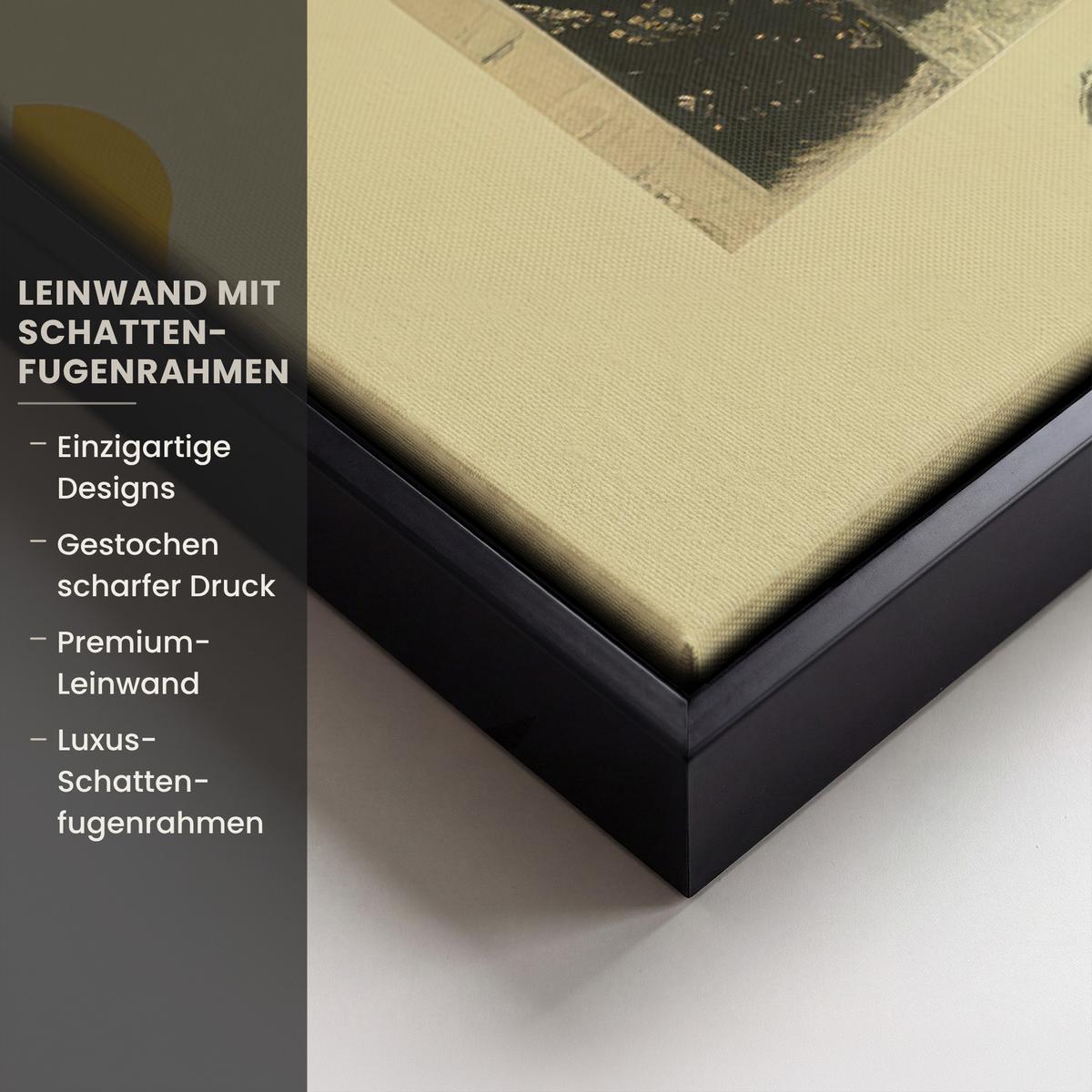 LEINWAND Bilder mit Rahmen - Mädchen - Sonnenbrille - Katze - Retro - 60x40 - Beige, Textil (60/40cm) - MuchoWow