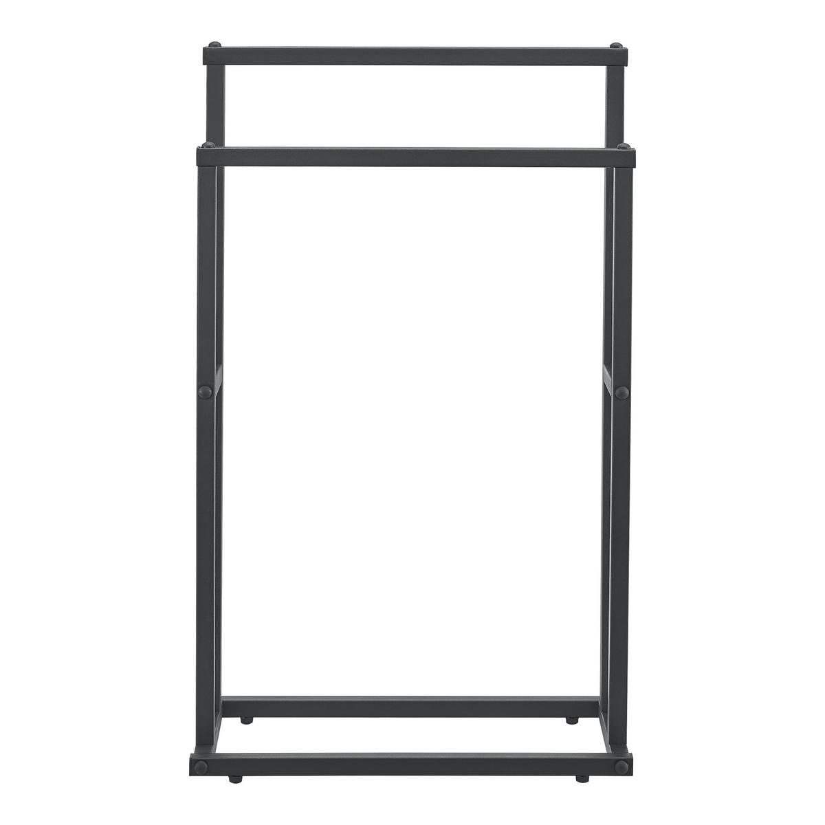 HANDTUCHSTÄNDER Omalo - Schwarz, Metall (48/78/24cm) - [en.casa]
