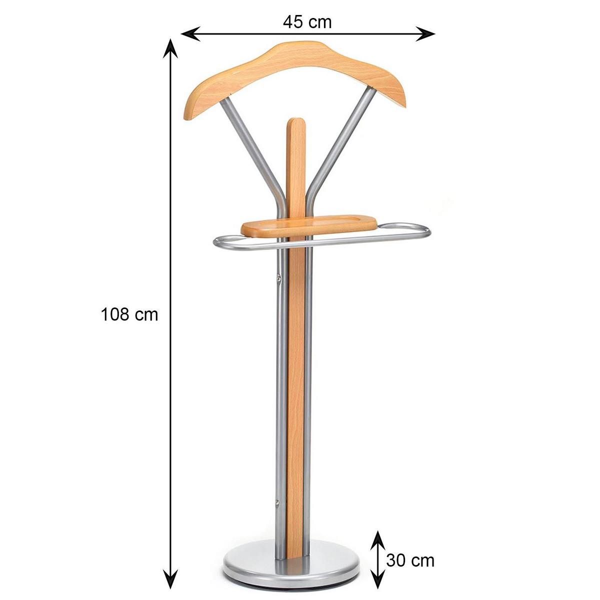 HERRENDIENER FABIO buchefarben - Buchefarben, Metall (45/108/30cm) - IDIMEX