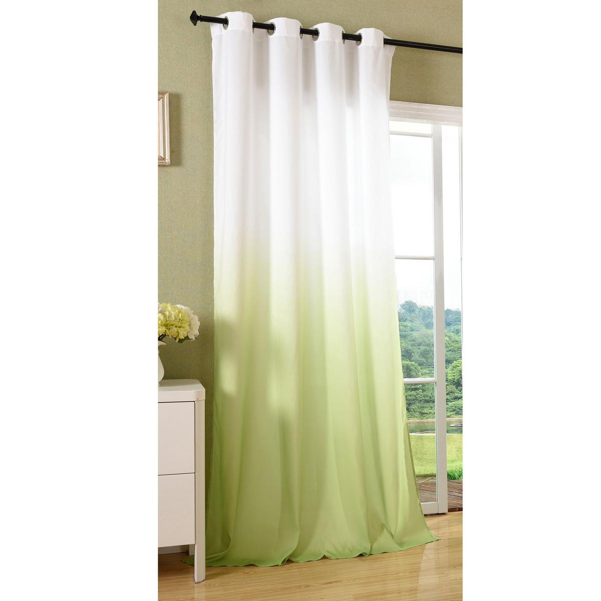 VORHANG FARBVERLAUF HxB 245x140 cm Apfelgrün - Hellgrün, Textil (140/245cm) - Gardinenbox