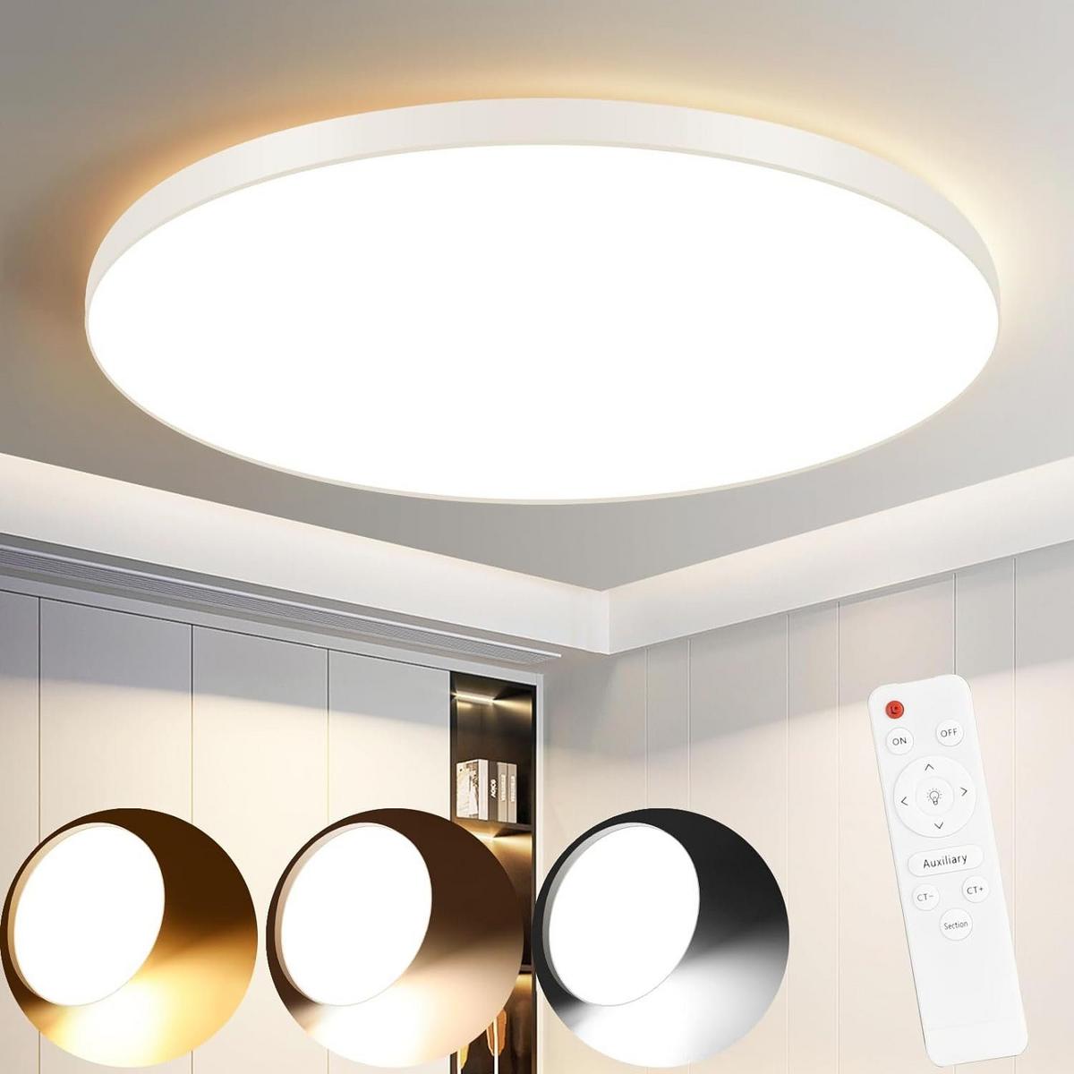 LED-DECKENLEUCHTE Zornschlag 28.0/2.5/28.0 cm - Weiß, Metall (28/28/2.5cm) - ZMH