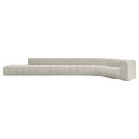 ECKSOFA modulares Sofa Tilmo-L3 - 581x194x70 cm Creme - Hellgrau/Creme, Holzwerkstoff/Textil (581/194cm) - ALTDECOR