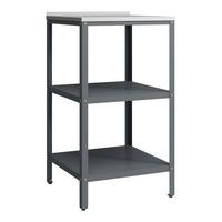 GARTENREGAL Bolognano - Dunkelgrau, Metall (50/92/50cm) - casa.pro