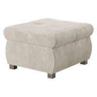 POLSTERHOCKER Orkan Klein - Silberfarben/Creme, Holz/Textil (60/39/60cm) - MIRJAN24