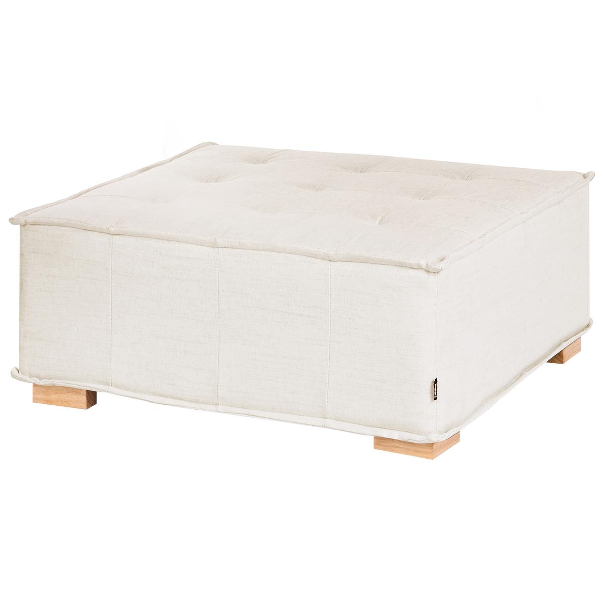 SESSELMODUL Stoff Cremeweiß Tibro - Creme, Textil (100/40/100cm) - Beliani