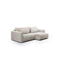 ECKSOFA Chaira Mit Schlaffunktion - Hellgrau, Holzwerkstoff/Textil (240/149cm) - Fun Möbel