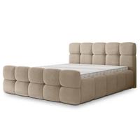 POLSTERBETT ELIZJA 180x200 cm mit Bettkästen - Beige - Beige, Holz (180/200cm) - MASSENO
