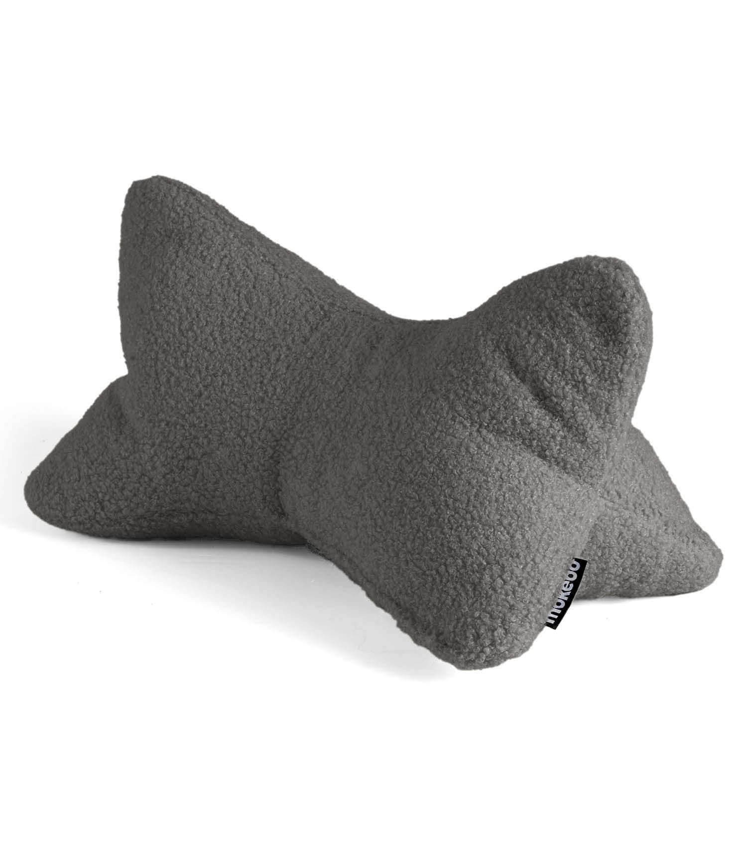 NACKENKISSEN Der Leseknochen - Dunkelgrau, Textil (42/22cm) - Mokebo