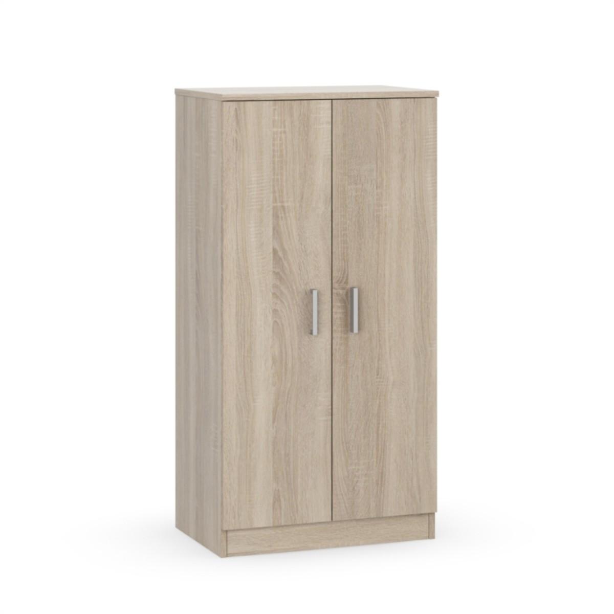 SCHUHSCHRANK 2 Türen (30 Paar) Zapateros - H108cm - Eichefarben, Holzwerkstoff (36/108/55cm) - Calicosy
