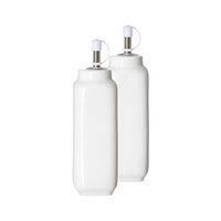 ESSIG + ÖL FLASCHEN Bianco weiß 9,5 cm 2-tlg. - Weiß, Keramik (5.5/9.5/5.5cm) - Ritzenhoff Breker