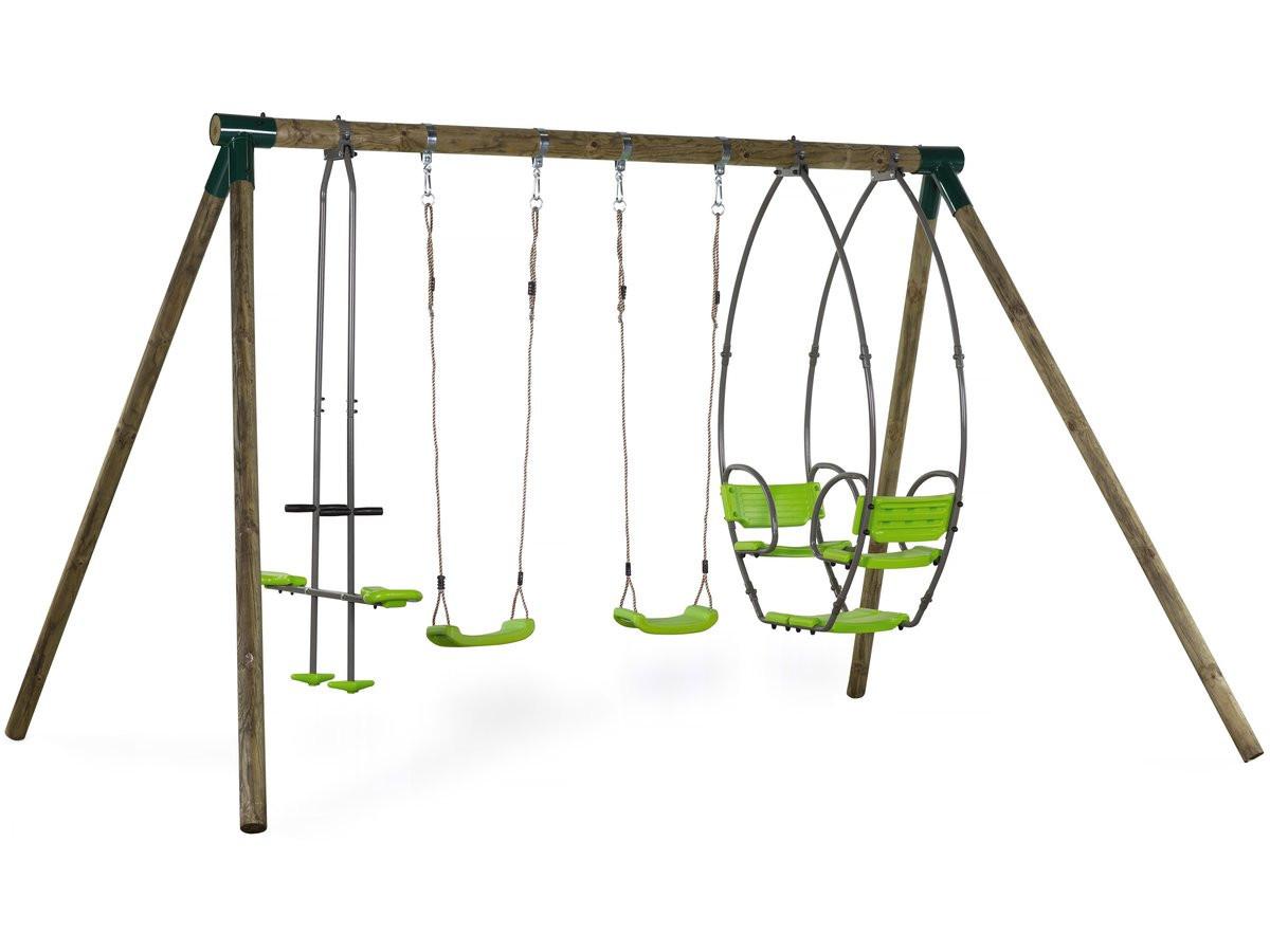 KLETTERGERÜST AUS HOLZ nelio Braun - Dunkelbraun, Holz (240/230/350cm) - Habitat Garten