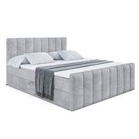 BOXBETT OTTA-Z - 180x200 cm - H3 - Hellgrau - Hellgrau, Holzwerkstoff (180/200cm) - ALTDECOR