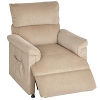 RELAXSESSEL mit Vibrationsmassage, Heiz- und Liegefunktion, Braun - Braun, Textil (86/105/94cm) - HOMCOM