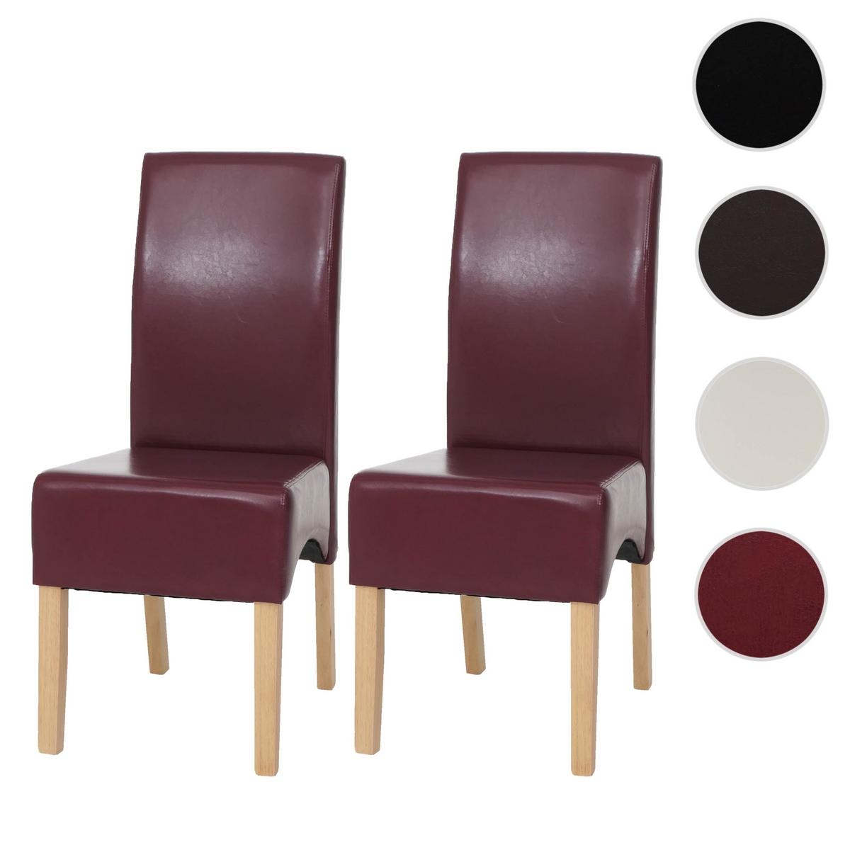 ESSZIMMERSTUHL Rot 2er-Set - Rot, Holz (44/102/54cm) - MCW