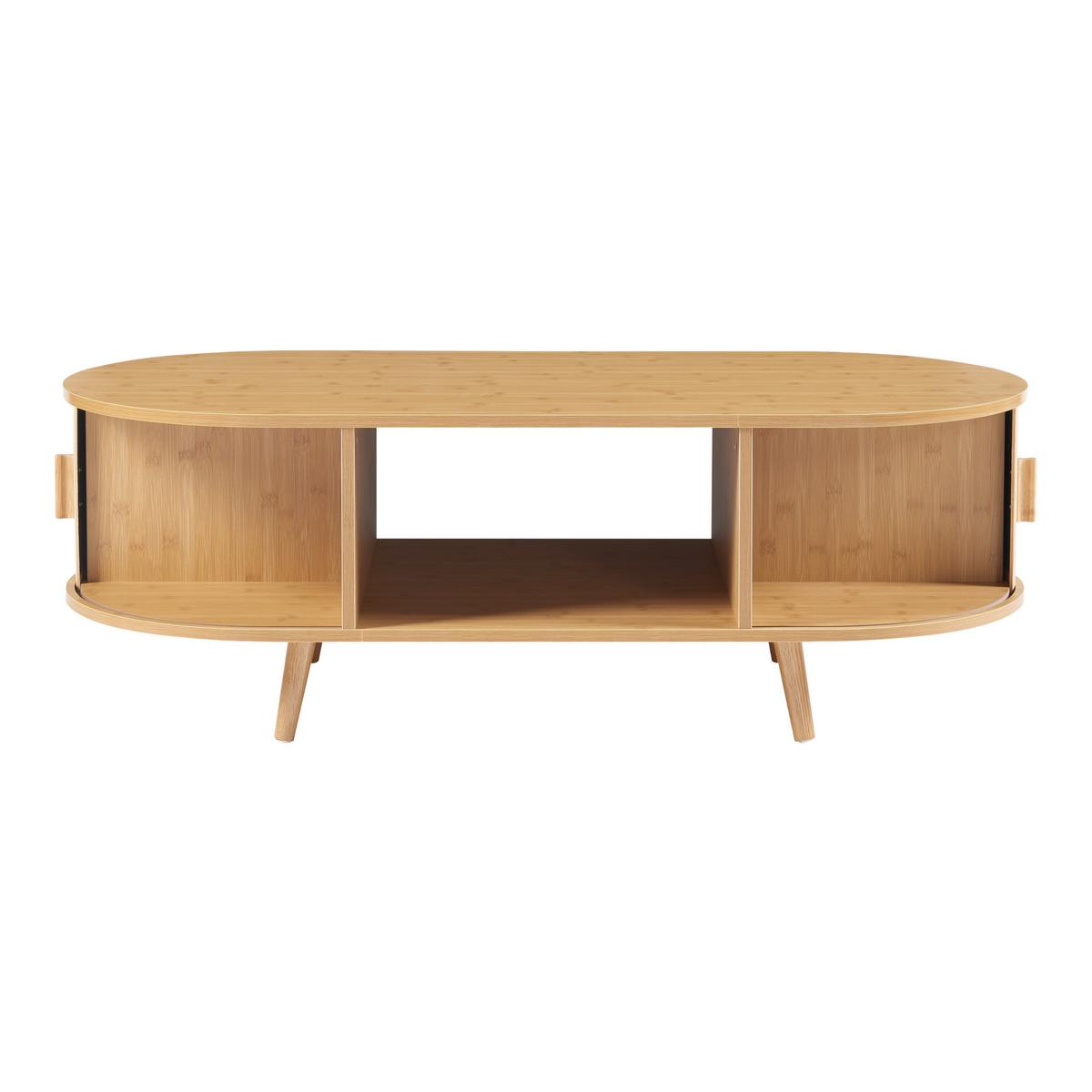 COUCHTISCH Nordkapp 120/55/40 cm - Naturfarben, Holz/Holzwerkstoff (55/120/40cm) - [en.casa]