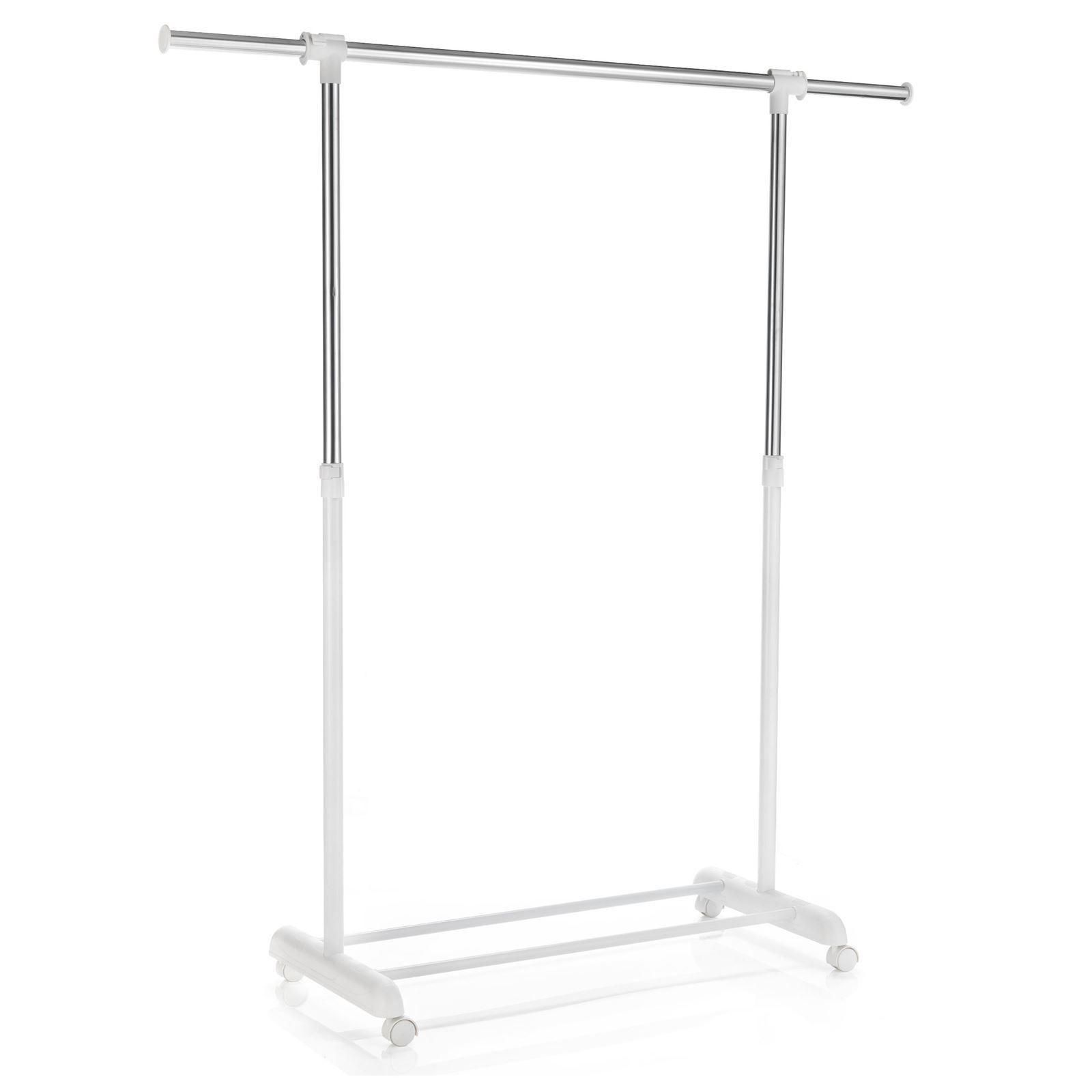 ROLLGARDEROBE SALA weiß - Weiß, Metall (93/96/44cm) - CARO-Möbel