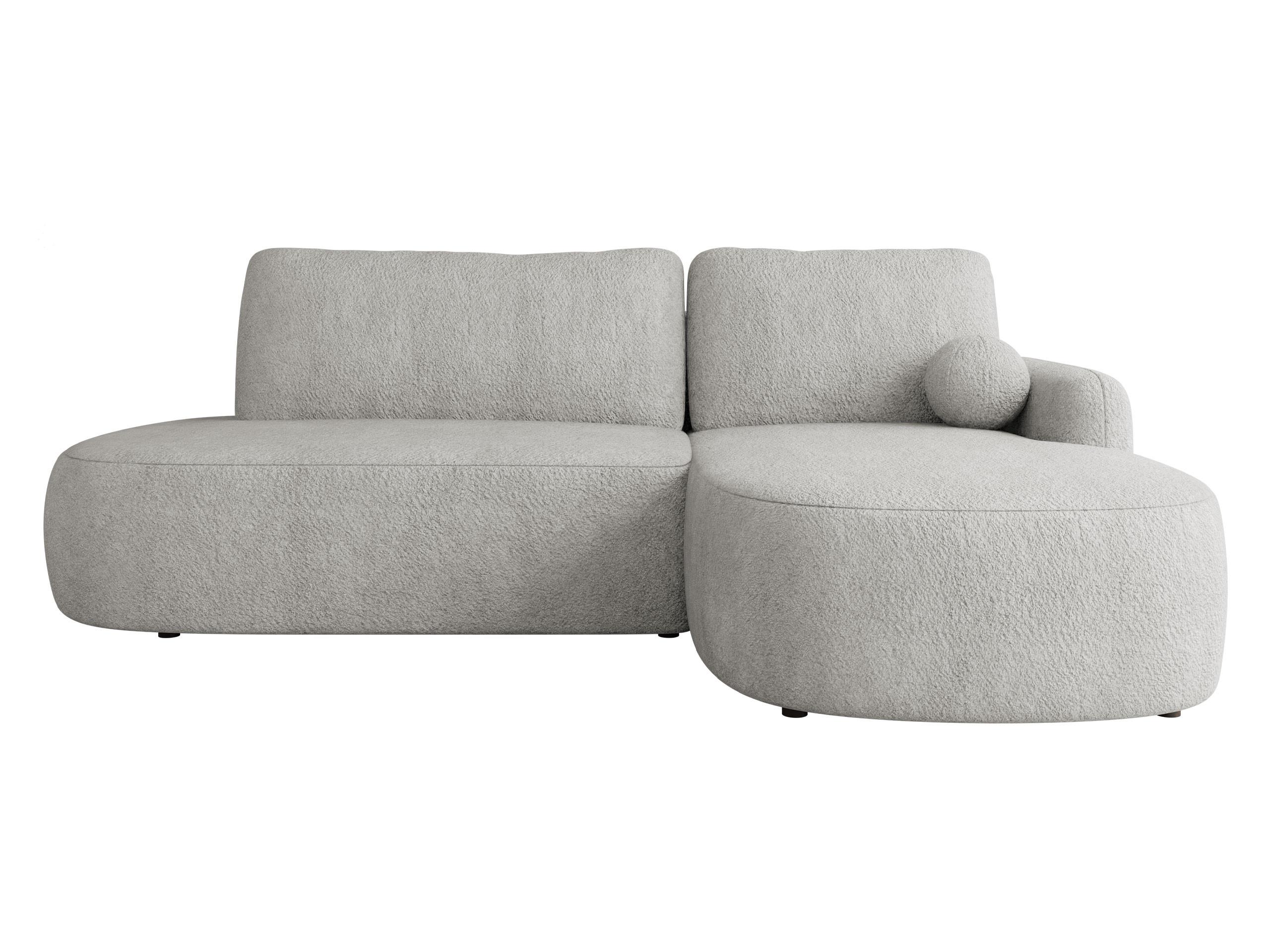 ECKSOFA Loridu O, Seite: Rechts - Hellgrau/Schwarz, Holz/Kunststoff (174/274cm) - MIRJAN24