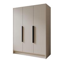 DREHTÜRENSCHRANK BERON 150/200/51 cm Modern Kleiderschrank 3-türig Kaschmir - Kaschmir, Holzwerkstoff (150/200/51cm) - MASSENO