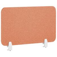 SCHREIBTISCHTRENNWAND 72 x 40 cm Hellrot Wally - Rot, Textil (72/40/2cm) - Beliani