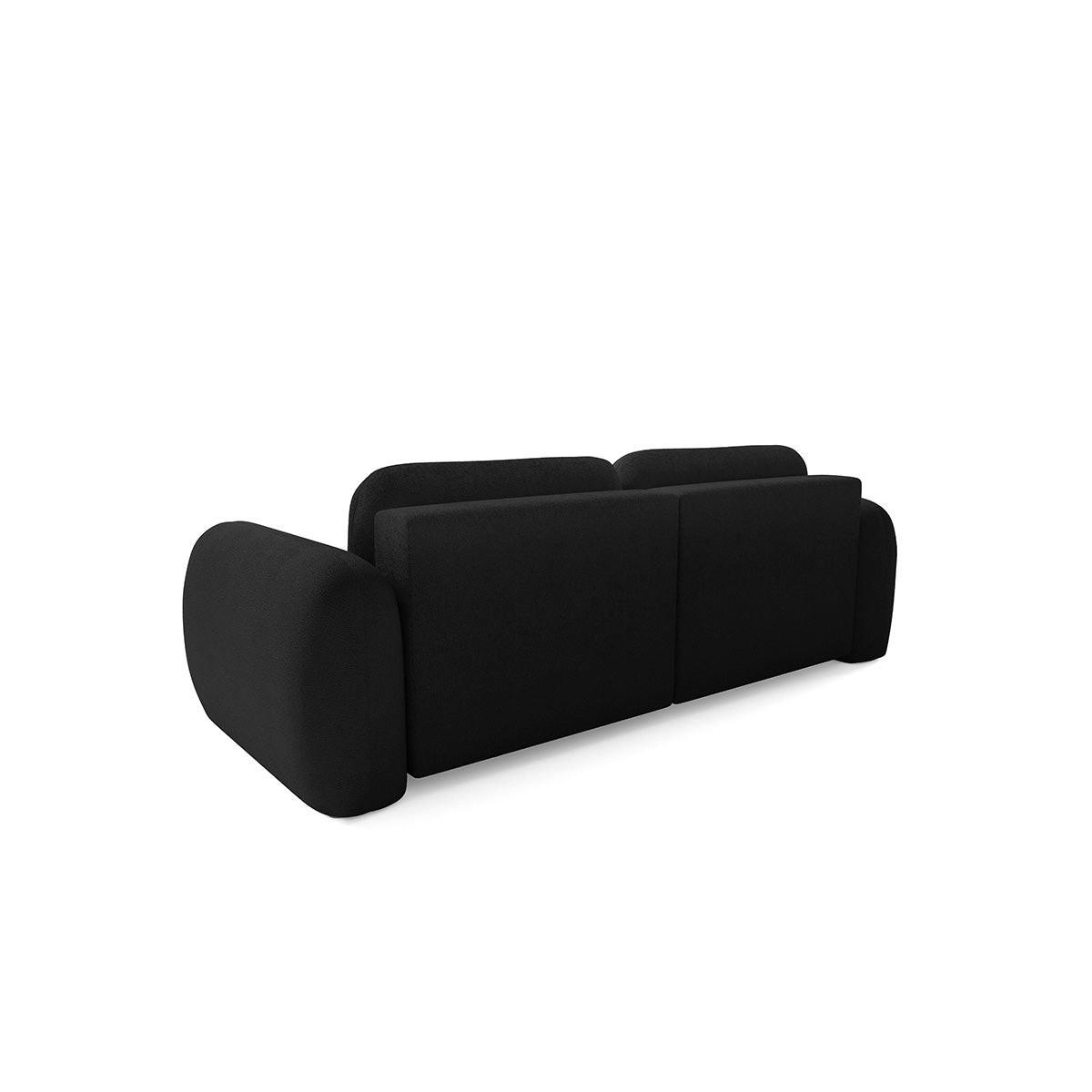 ECKSOFA Livio 3 Sitzplätze Schwarz - Schwarz, Holz (270/165cm) - Petits-meubles