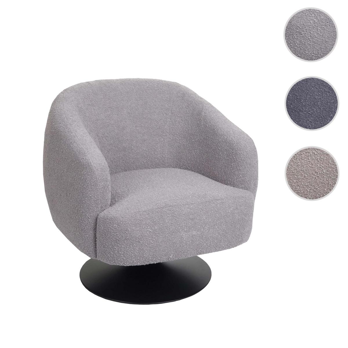 LOUNGE-SESSEL Hellgrau - Hellgrau, Textil (75/78/83cm) - MCW