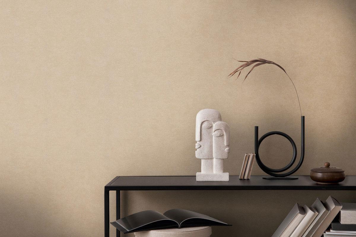 VLIESTAPETE Beige 53/1005 cm - Beige, Textil (53/1cm) - KUNSTLOFT