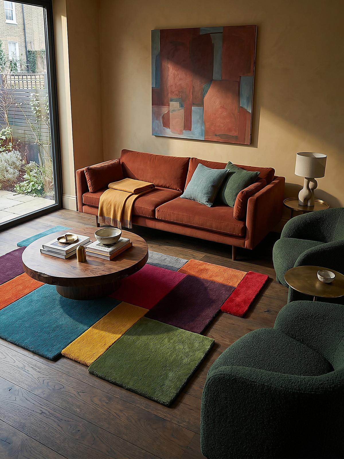 WOLLTEPPICH HALLEIN, geometrisch, Bunt, 150 x 240 cm - Multicolor, Textil (240/150cm) - KADIMA DESIGN