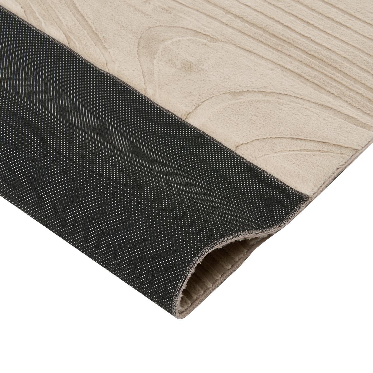 KUNSTFELLTEPPICH Beige 80/300 cm Ontake - Beige, Kunststoff (80/300cm) - Beliani