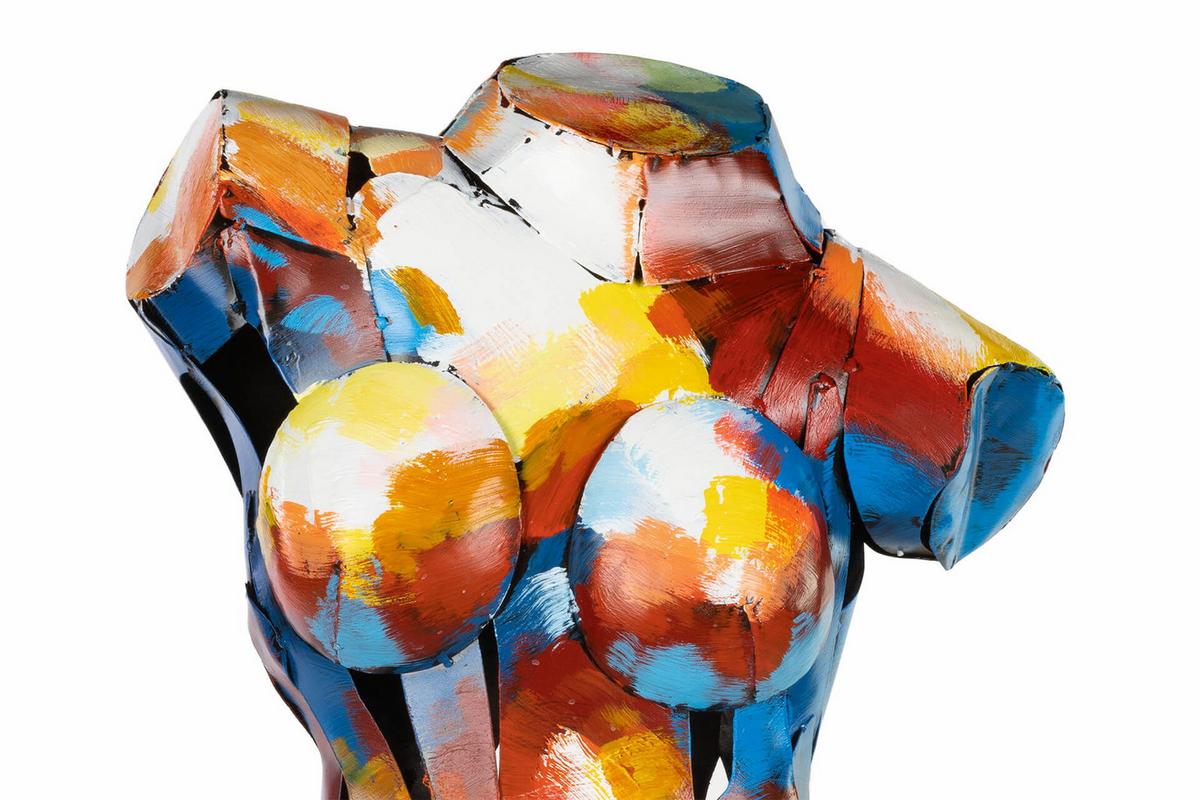 METALLSKULPTUR Bunt 75/43 cm - Multicolor, Metall (5/43/20cm) - KUNSTLOFT