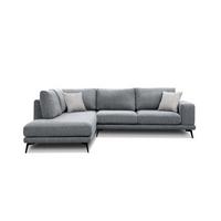 ECKSOFA MEDIOLANE 5-Sitzer, grau - Grau, Holzwerkstoff/Textil (219/282cm) - Wozimo